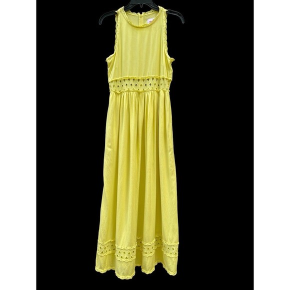 Tuckernuck Solid & Striped Alma Maxi Dress Women Size Small S Sleeveless Eyelet - Picture 12 of 16